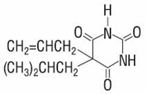 Butalbital structural formula illustration